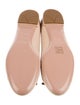Prada Leather Bow Accents Ballet Flats