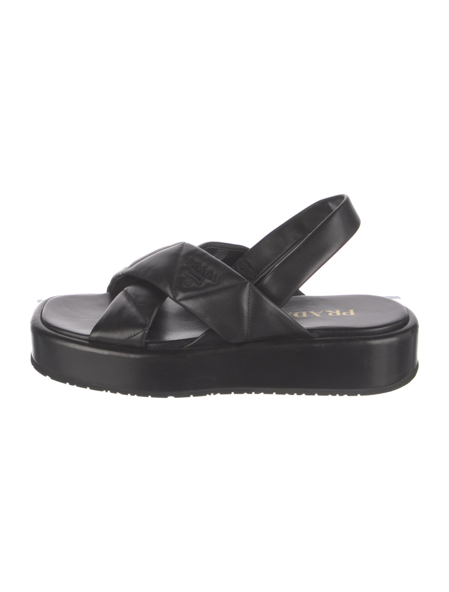 Prada Leather Slingback Sandals