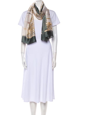 Prada Wool Printed Scarf