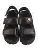 Prada Quilted Pattern Leather Slingback Sandals