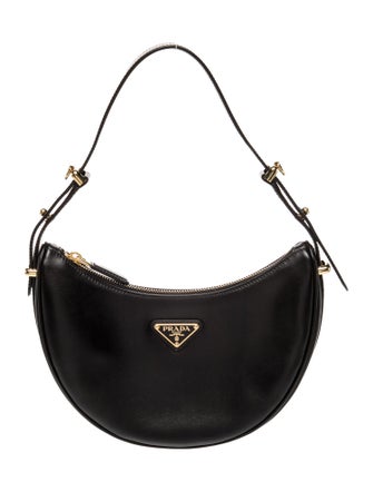 Prada Enameled Metal Triangle Arque Mini