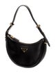 Prada Enameled Metal Triangle Arque Mini