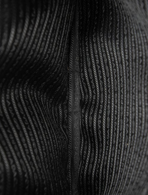 Prada Enameled Metal Triangle Messenger Bag