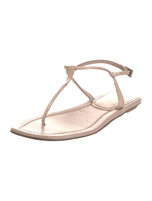 Prada Patent Leather T-Strap Sandals