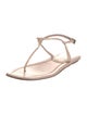 Prada Patent Leather T-Strap Sandals