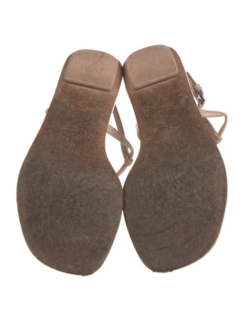 Prada Patent Leather T-Strap Sandals