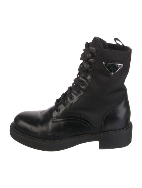 Prada Leather Combat Boots