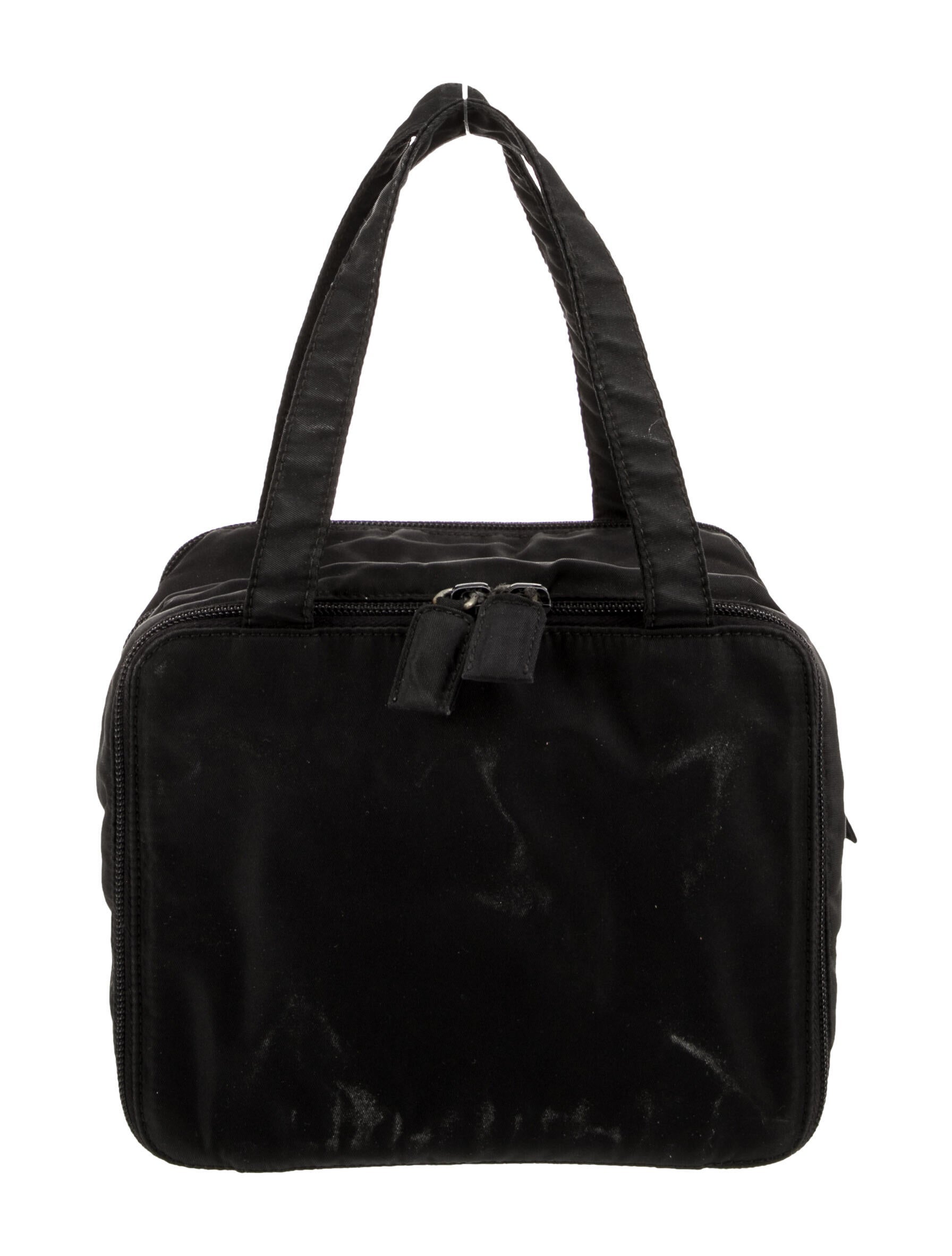 Tessuto Nylon Top Handle Bag Vintage