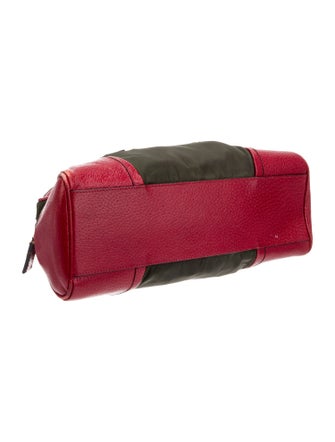 Prada Enameled Metal Triangle Bauletto