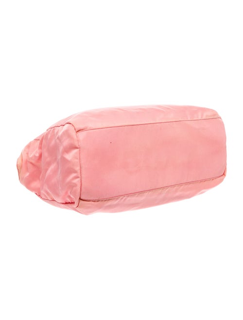 Prada Enameled Metal Triangle Top Handle Bag