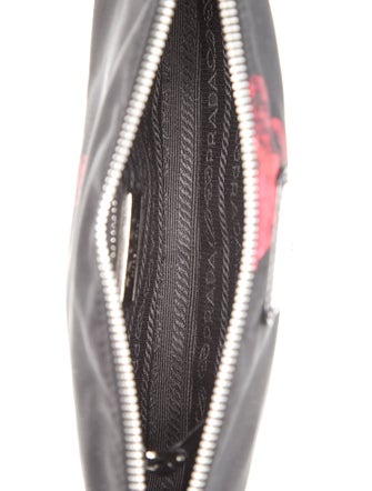 Prada Enameled Metal Triangle Shoulder Bag