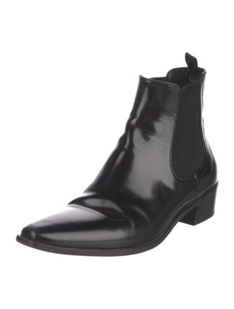 Prada Leather Chelsea Boots
