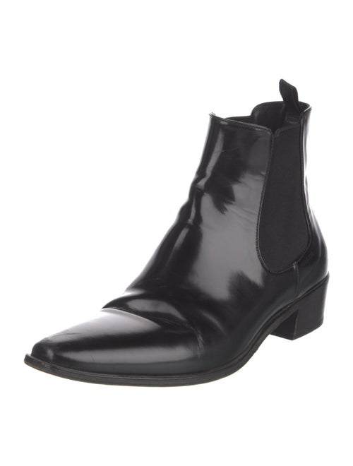 Prada Leather Chelsea Boots