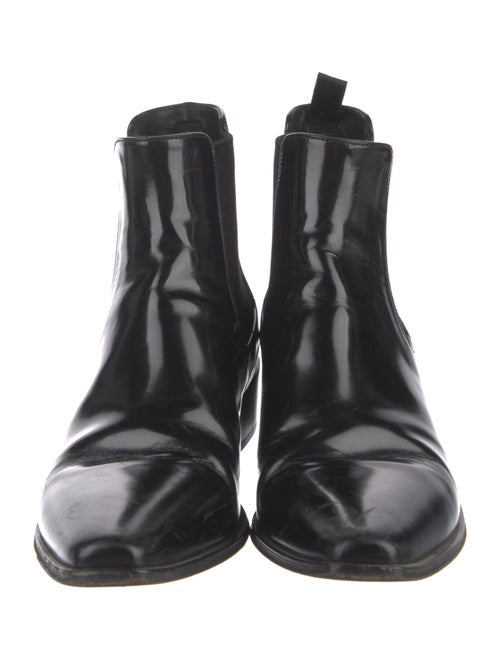 Prada Leather Chelsea Boots