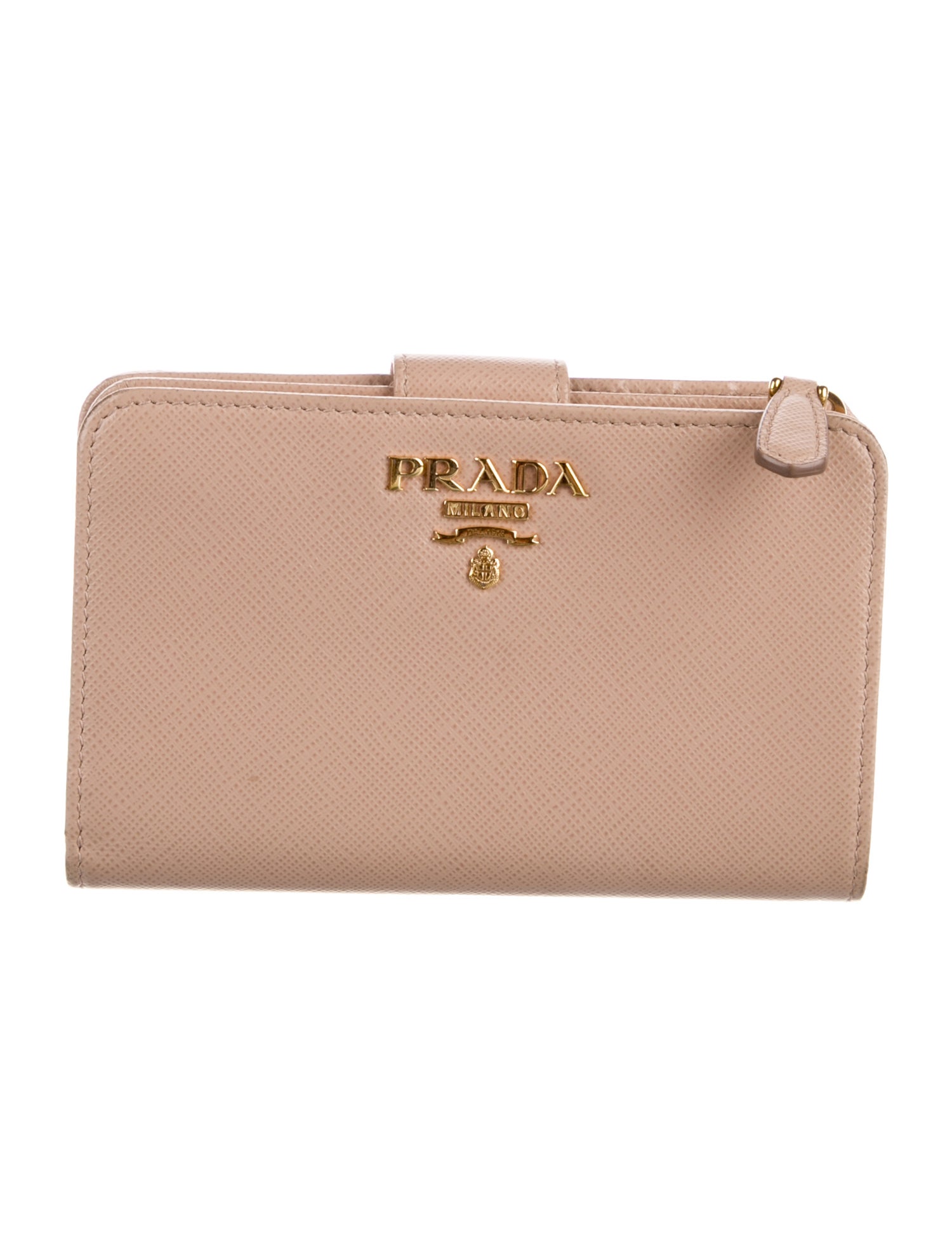 Prada Saffiano Metal Leather French Purse