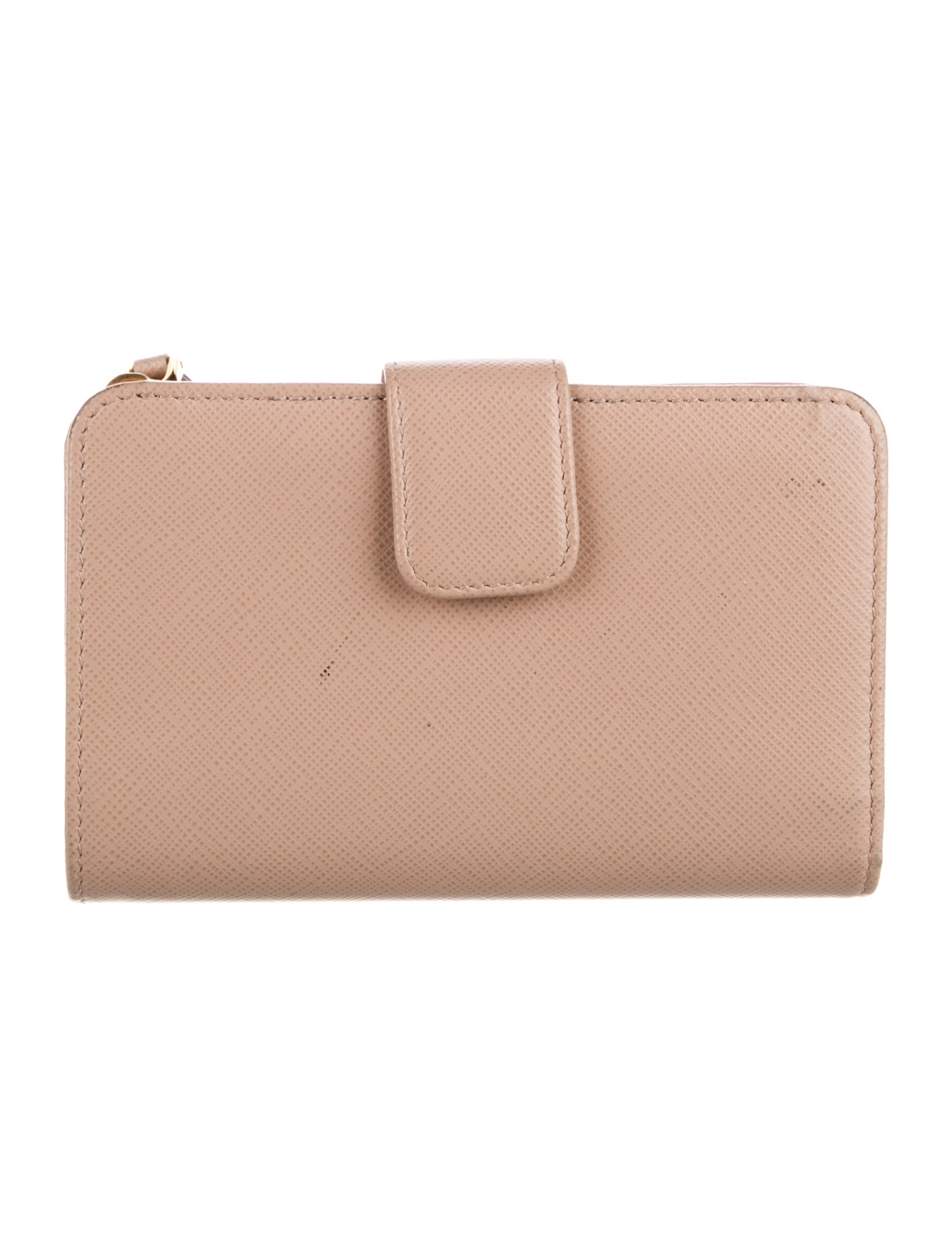 Prada Saffiano Metal Leather French Purse