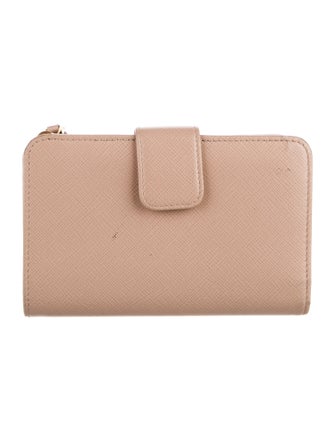 Prada Saffiano Metal Leather French Purse