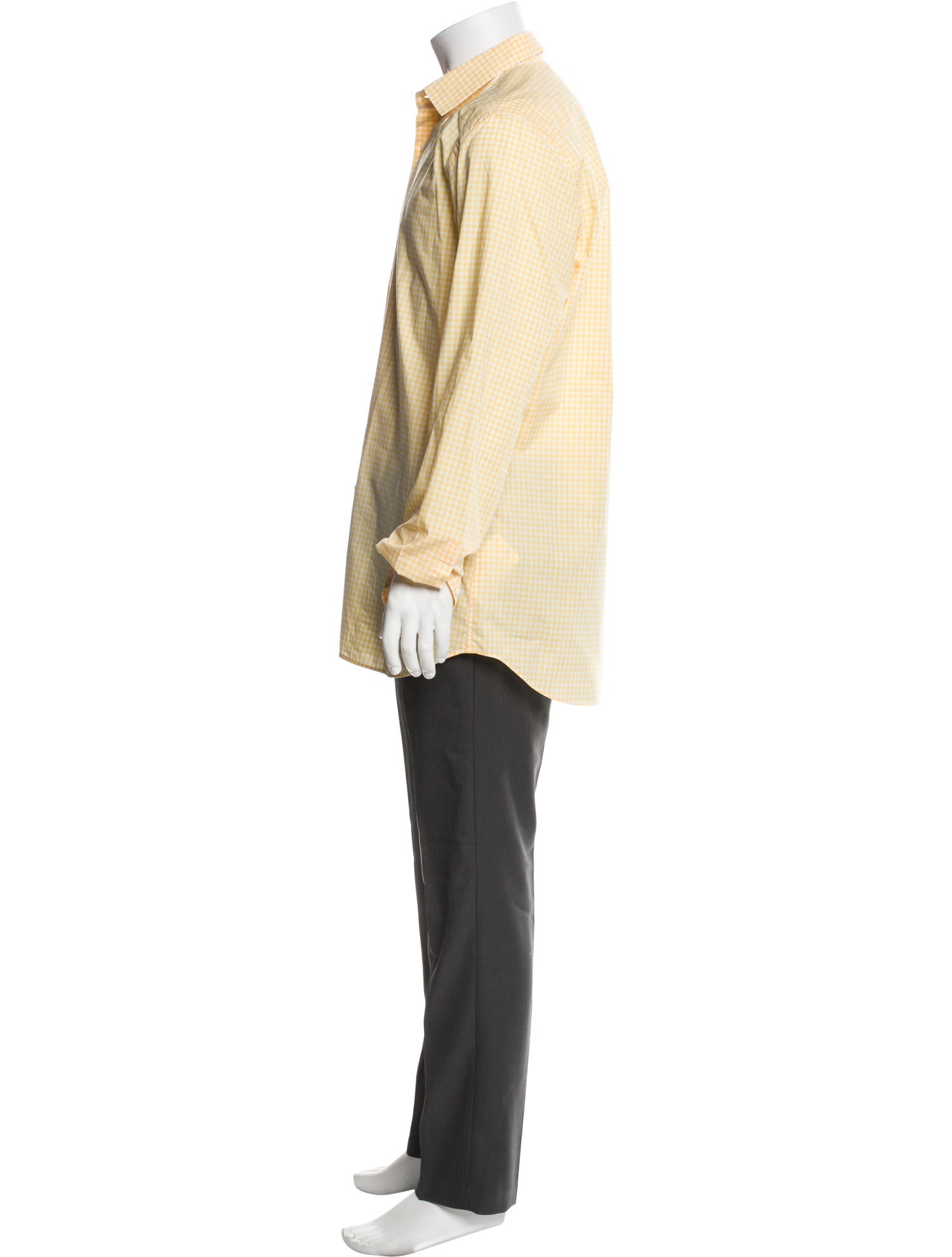 Prada 2012 Plaid Print Dress Shirt