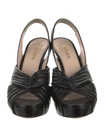 Prada Leather Slingback Pumps