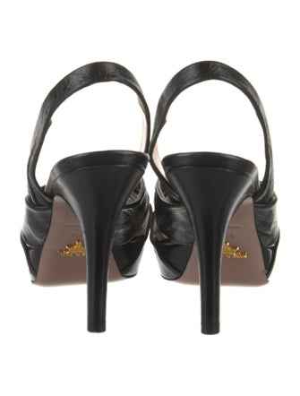 Prada Leather Slingback Pumps