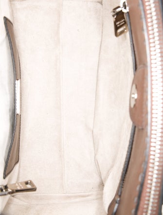 Prada Enameled Metal Triangle Twin Pocket