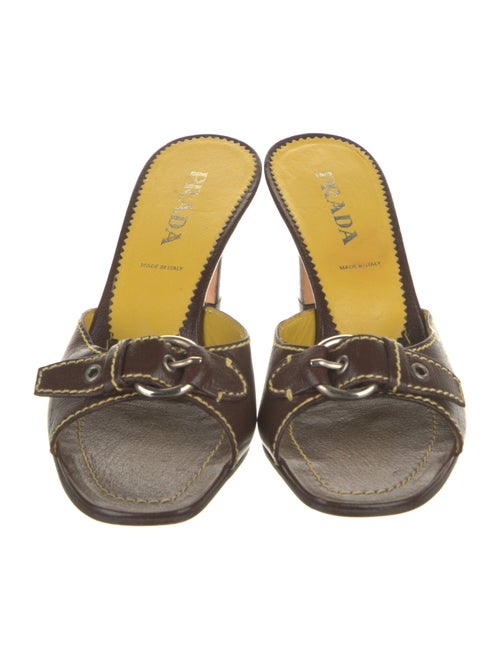 Prada Leather Slides