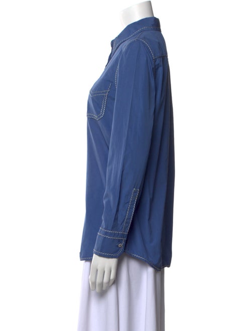 Prada 2015 Long Sleeve Button-Up Top