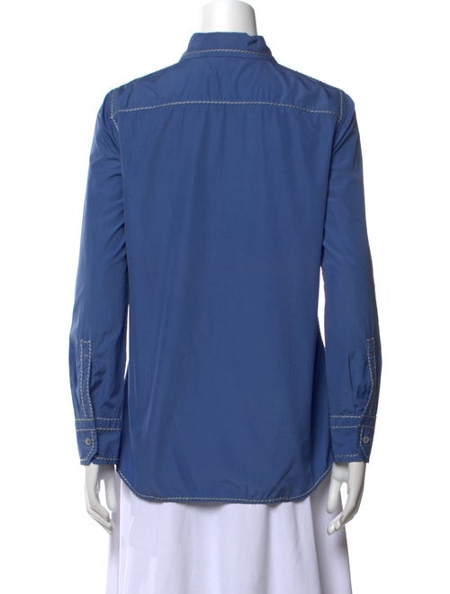 Prada 2015 Long Sleeve Button-Up Top