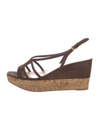 Prada Suede Slingback Sandals