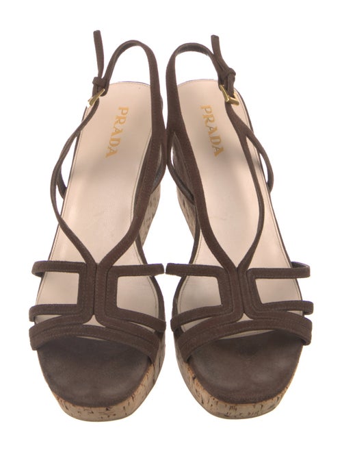 Prada Suede Slingback Sandals