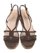 Prada Suede Slingback Sandals