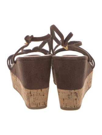 Prada Suede Slingback Sandals