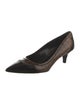 Prada Embossed Leather Colorblock Pattern Pumps