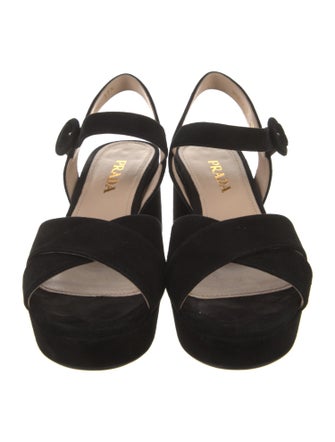 Prada Suede Slingback Pumps