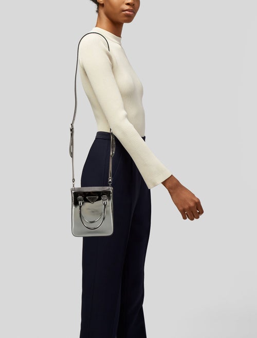 Prada Spazzolato Leather Shoulder Bag