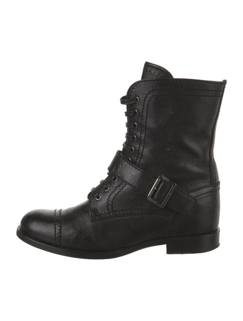 Prada Leather Combat Boots