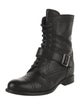 Prada Leather Combat Boots