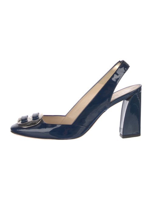 Prada Patent Leather Slingback Pumps