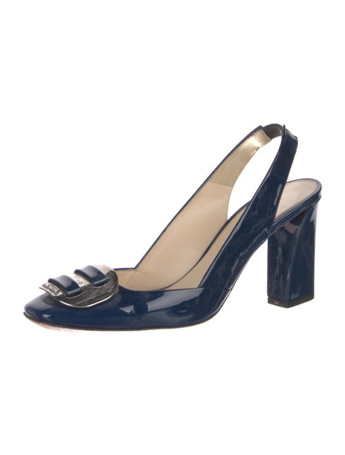 Prada Patent Leather Slingback Pumps
