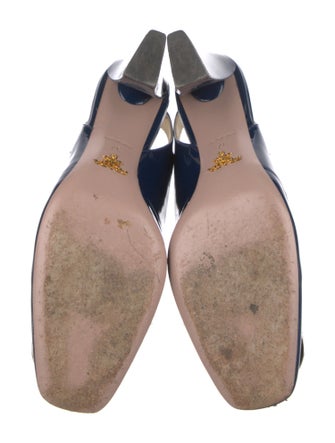 Prada Patent Leather Slingback Pumps