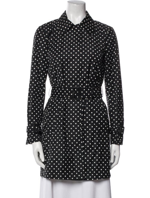 Prada 2011 Polka Dot Print Trench Coat