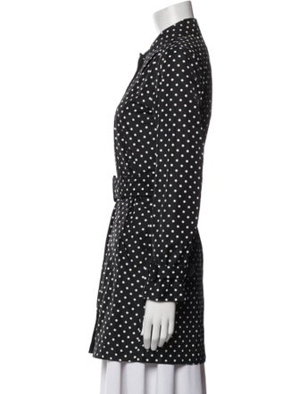 Prada 2011 Polka Dot Print Trench Coat