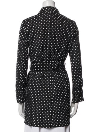 Prada 2011 Polka Dot Print Trench Coat
