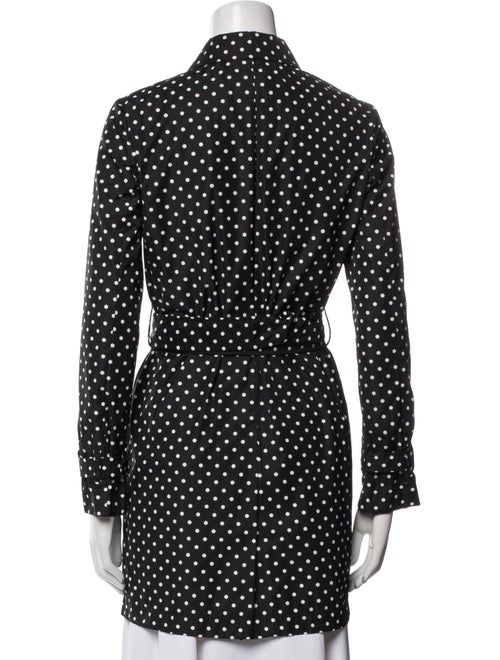 Prada 2011 Polka Dot Print Trench Coat