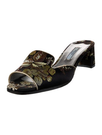 Prada Satin Slides