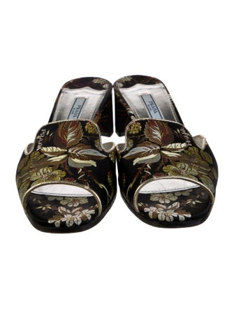 Prada Satin Slides
