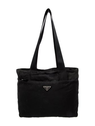 Prada Enameled Metal Triangle Messenger Bag