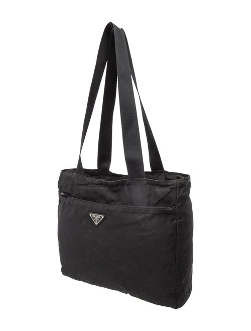 Prada Enameled Metal Triangle Messenger Bag