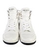 Prada Leather Wedge Sneakers