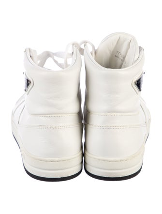 Prada Leather Wedge Sneakers